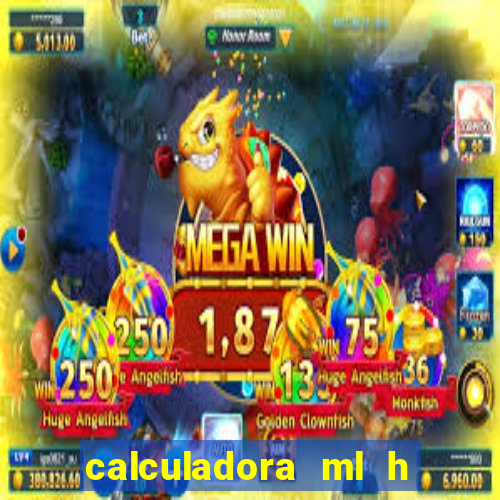 calculadora ml h para mcg kg min